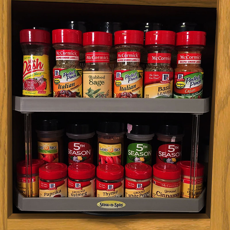 lazy susan seasoning rack